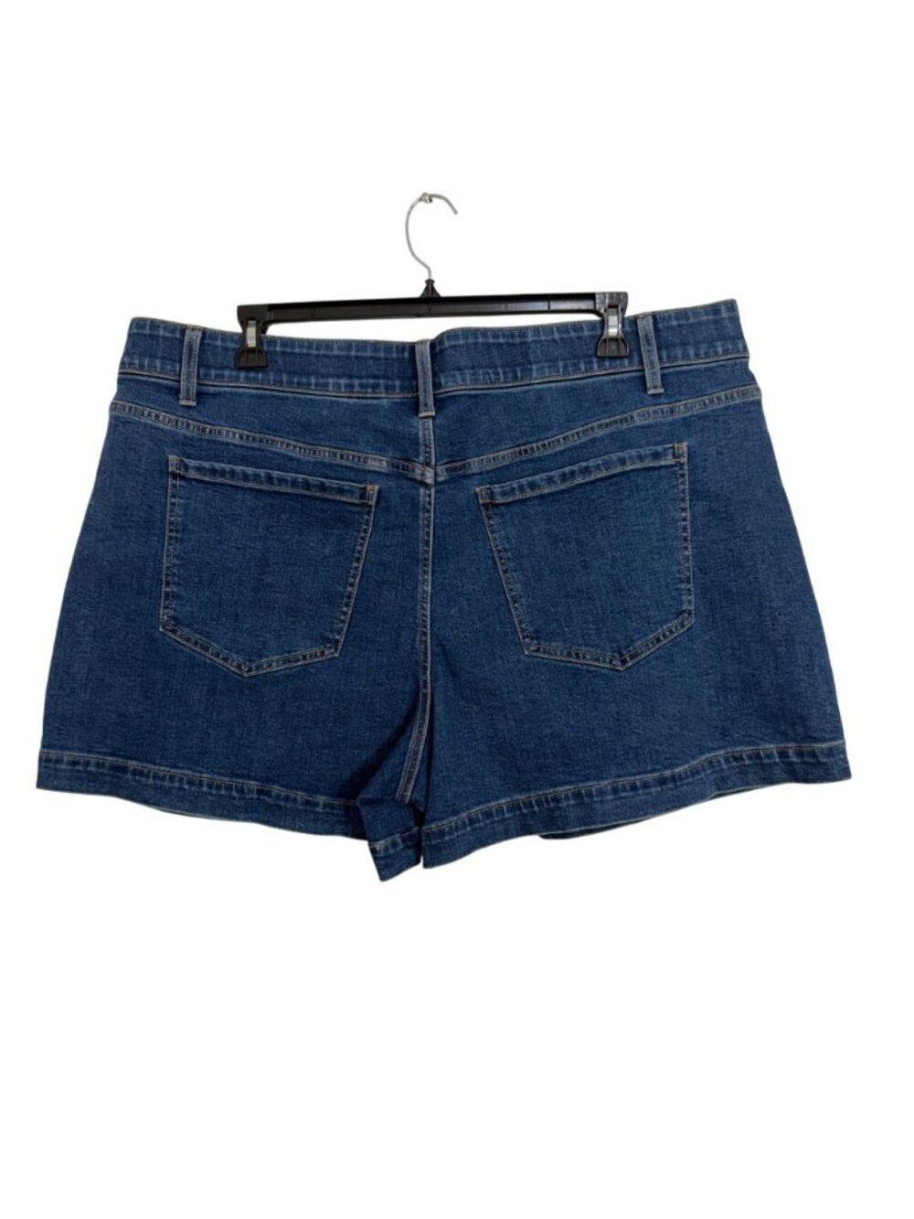 Terra & Sky  Plus Size 22W A-Line Blue Denim Shorts - 5" Inseam Comfy Waistband